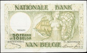 Belgique, 50 Francs 1947