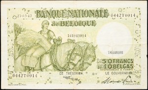 Belgie, 50 franků 1947