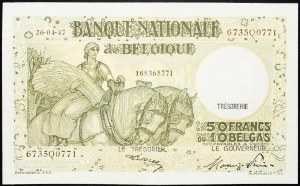 Belgium, 50 Francs 1947