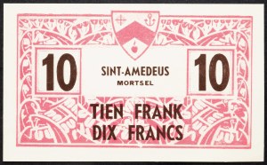 Belgia, 10 franków 1954