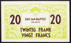 Belgicko, 20 frankov 1954