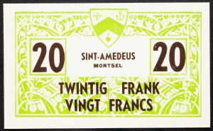 Belgia, 20 franków 1954