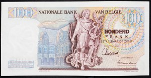 Belgicko, 100 frankov 1966