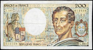 Belgie, 200 franků 1988