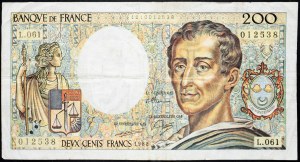 Belgicko, 200 frankov 1988