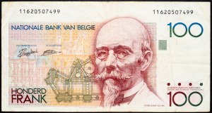 Belgia, 100 franków, 1989-1994