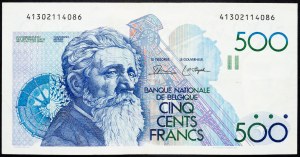 Belgien, 500 Francs 1982-1998