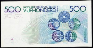Belgio, 500 franchi 1982-1998