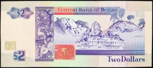 Belize, 2 dollars 1991