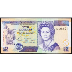 Belize, 2 Dollars 2003