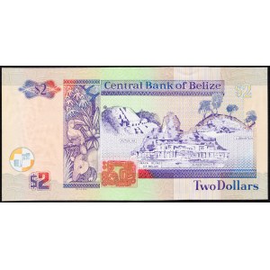 Belize, 2 Dollars 2003