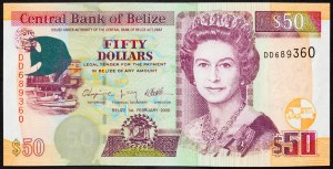 Belize, 50 dolarů 2009