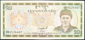 Bhutan, 20 Ngultrum 1986