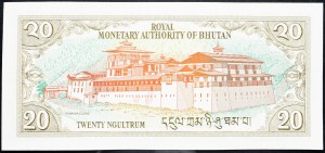 Bhútán, 20 Ngultrum 1986