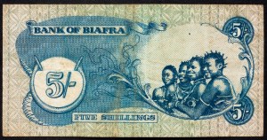 Biafra, 5 Shillings 1968-1969