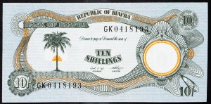 Biafra, 10 šilingov 1968-1969