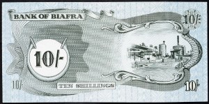 Biafra, 10 šilinků 1968-1969