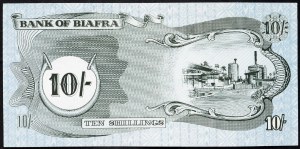 Biafra, 10 Shillings 1968-1969