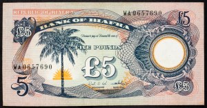 Biafra, 5 Pounds 1968-1969