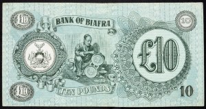 Biafra, 10 sterline 1968-1969