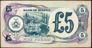 Biafra, 5 sterline 1968-1970
