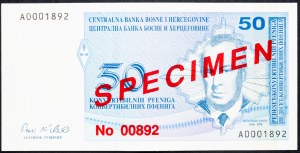 Bosnie-Herzégovine, 50 Pfeniga 1998