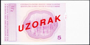 Bosnien und Herzegowina, 5 Marka 1998