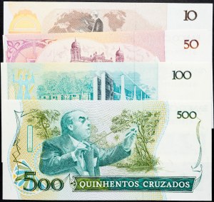 Brazylia, 10, 50, 100, 500 Cruzados 1986-1988