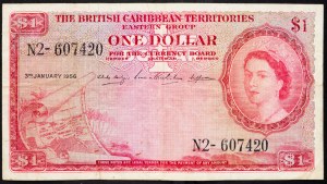 British West Indies, 1 Dollar 1956