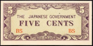 Burma, 5 Cent 1942