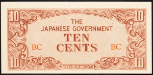 Birmania, 10 centesimi 1942