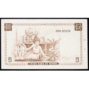 Barma, 5 kyatů 1958