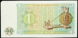 Birmanie, 1 Kyat 1972