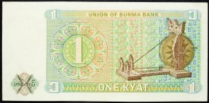 Birmanie, 1 Kyat 1972