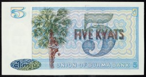 Barma, 5 kyatů 1972