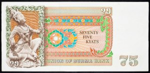 Birmanie, 75 Kyats 1985