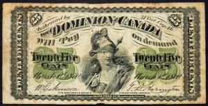 Canada, 25 centesimi 1870