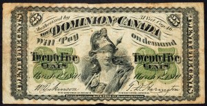 Kanada, 25 centów 1870
