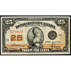 Canada, 25 Cents 1923