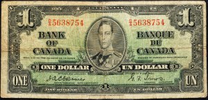 Kanada, 1 dolar 1937 r.