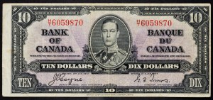 Kanada, 10 dolarů 1937