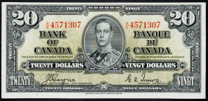 Kanada, 20 dolarů 1937