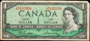 Kanada, 1 dolár 1954