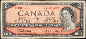 Kanada, 2 dolarů 1954