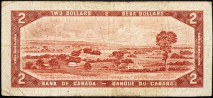 Canada, 2 dollars 1954