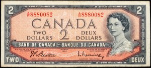 Kanada, 2 dolarů 1954