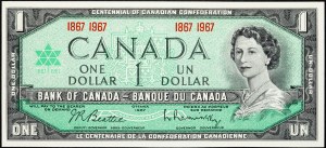 Canada, 1 dollaro 1967