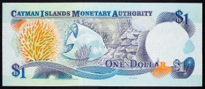 Kajmanské ostrovy, 1 dolár 2001