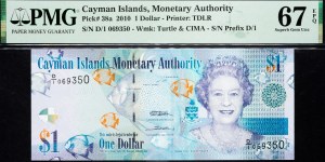 Kajmanské ostrovy, 1 dolar 2010
