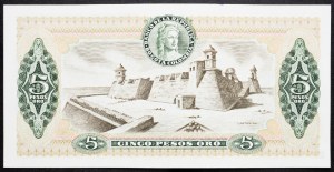 Kolumbie, 5 pesos Oro 1980